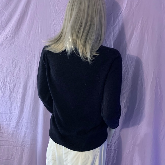 Everlane cashmere navy turtleneck sweater - Picture 5 of 7